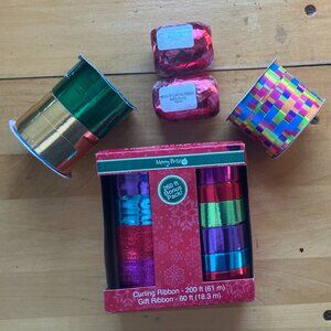 Merry Brite 260ft Curling Ribbon Bundle – Metallic & Rainbow Mix